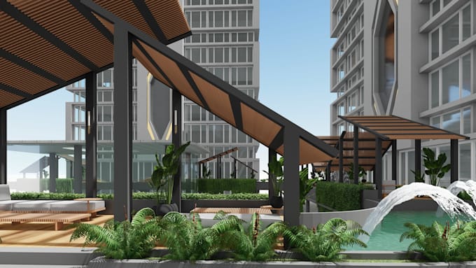 Create Buildings Create exterior 3d rendering for high rise buildings by Rahemansaiyed ...