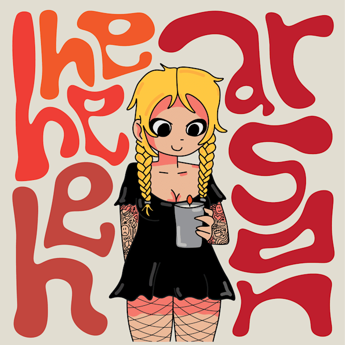 draw you in the style of a scott pilgrim cartoon character