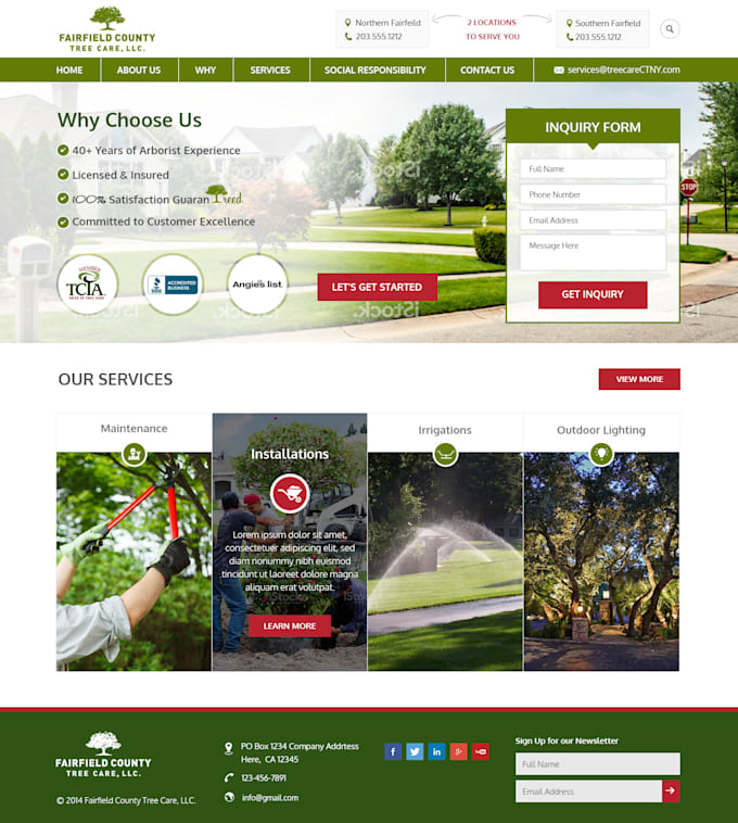 do lawncare gardening landscape and pressure washing website