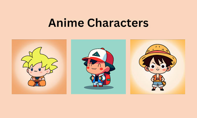 do cute characters flat illustrations