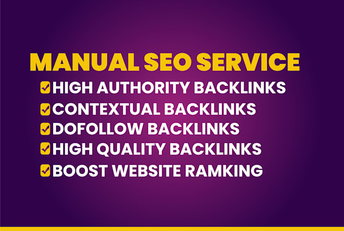 provide complete monthly off page SEO service using high authority backlinks