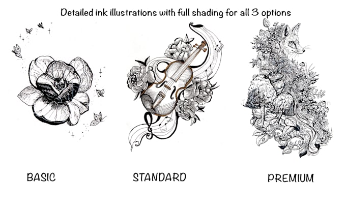 draw a custom ink illustration for you