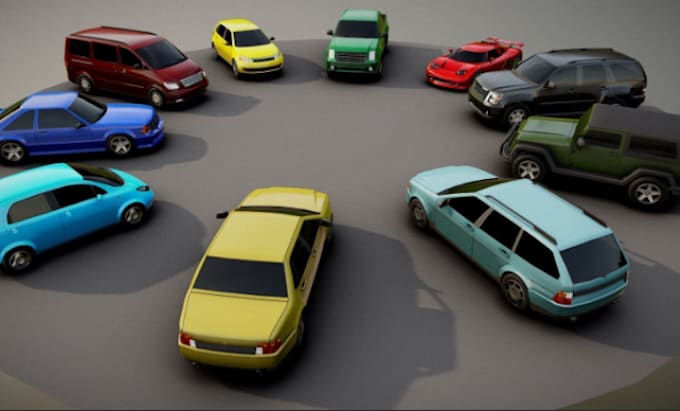 Do 3d car model for games, films 3d printing with realistic renders by ...