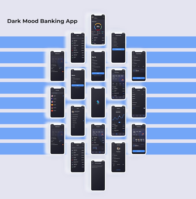 create banking wallet UI UX design money management app