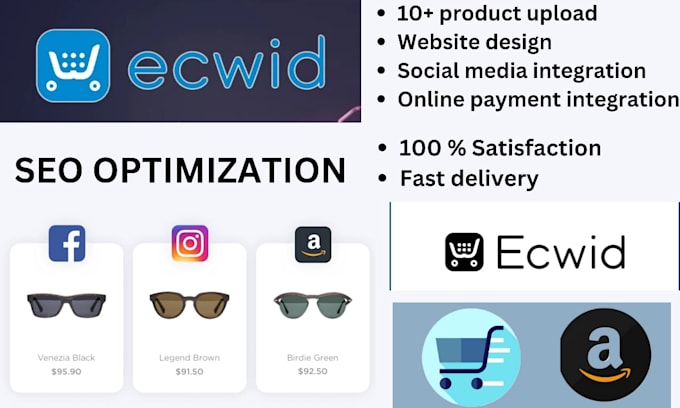 setup your ecwid store and design your ecwid ecommerce store