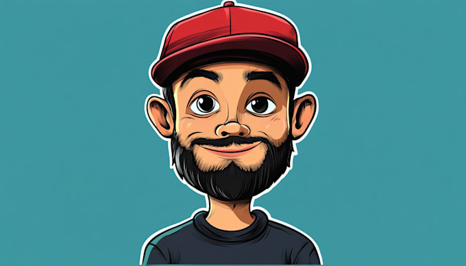 draw funny cartoon character caricature and friendship portrait