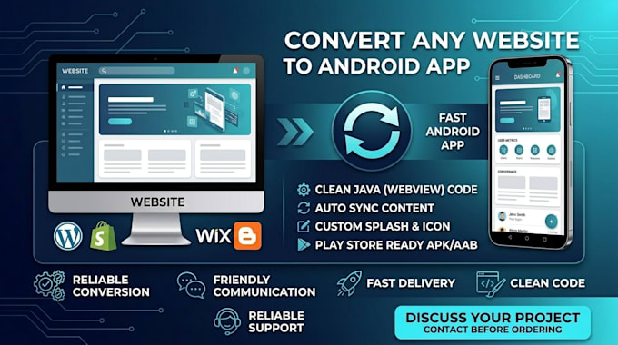 professionally convert your website into android app