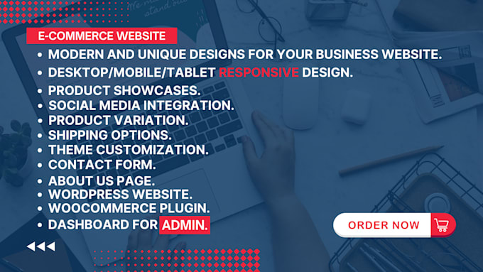 design and develop a woocommerce online store website