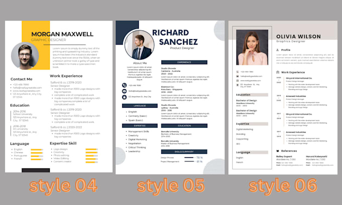 create professional cv design resume design or resume template fast