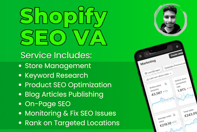 be shopify store SEO virtual assistant for jewelry stores