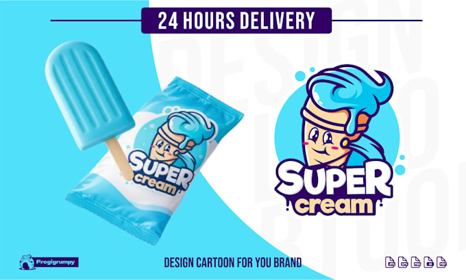 make unique mascot, cartoon logo for business