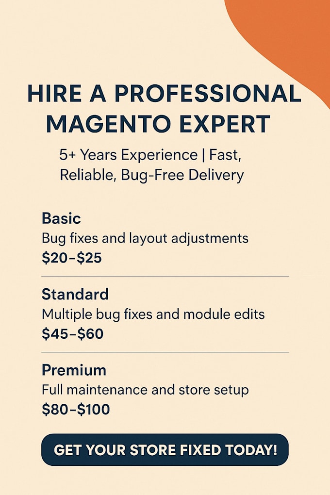 build, fix, and speed up your magento website