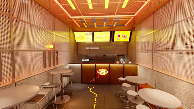 design the interior of your cafe or resto