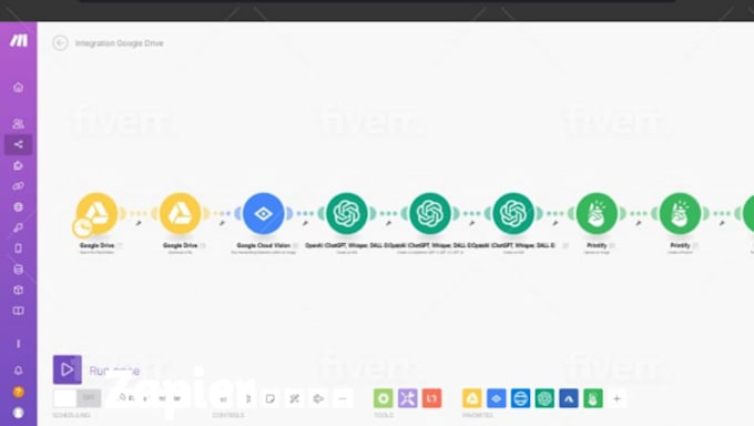 automate your workflow using make interomate, API, zapier