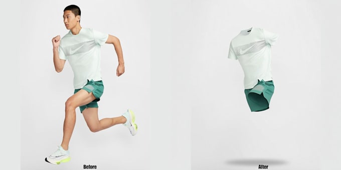 do clothing image edit, ghost mannequin, retouching