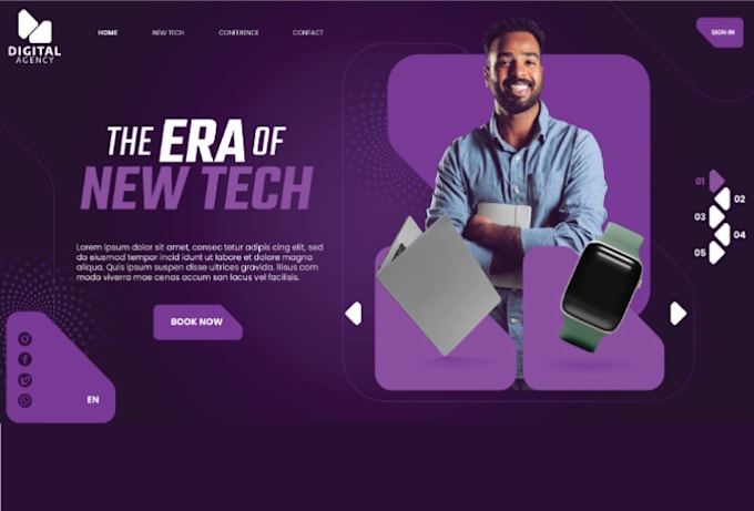 create modern captivating coaching website