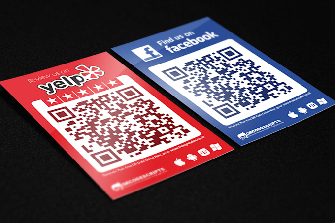 Create a social media qr code poster by Photoshopworks | Fiverr