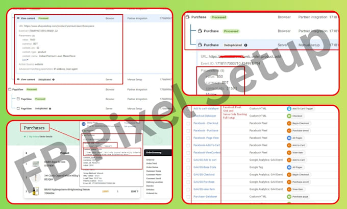 setup or fix meta pixel, facebook pixel,fb conversion api