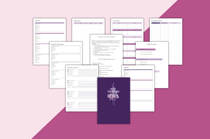 Design custom journal planner calendar and ebook design by