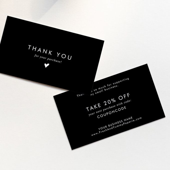 Design amazon thank you card product insert card by Cliyasha Fiverr