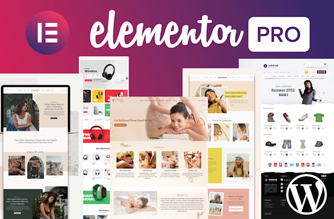 design landing pages wordpress website development, clone with elementor pro