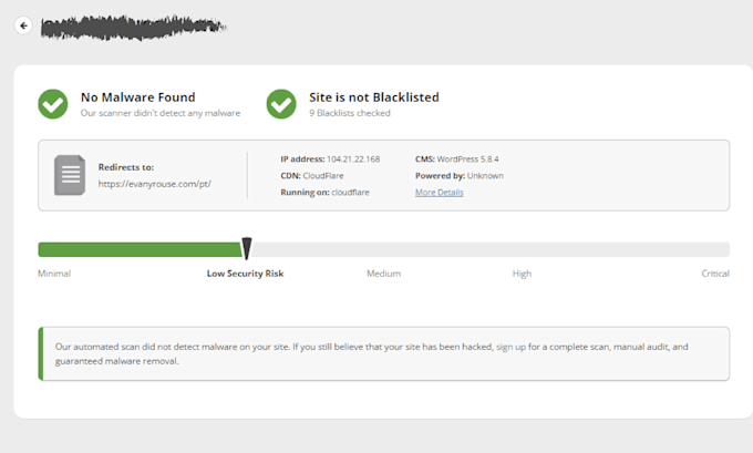 fix google blacklist or browser red warning and clean malware