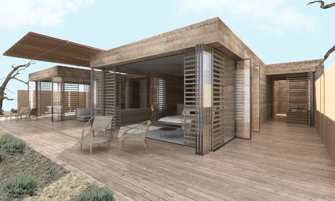 design and render 3d exteriors for your house, building