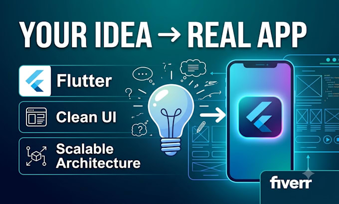 develop a professional flutter app for android and ios