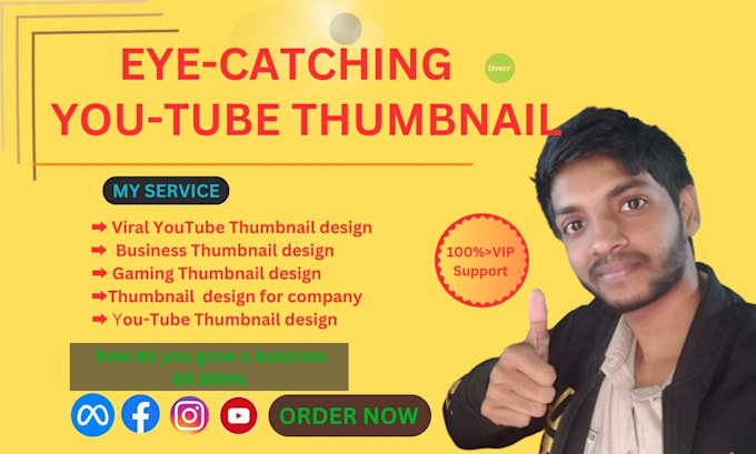 Design eye catchy youtube thumbnails that get millions of views by ...