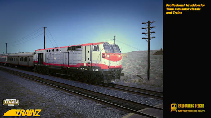 design professional 3d addon for trainz or train simulator
