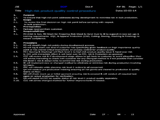 provide sop documents for streamlining your processes for success