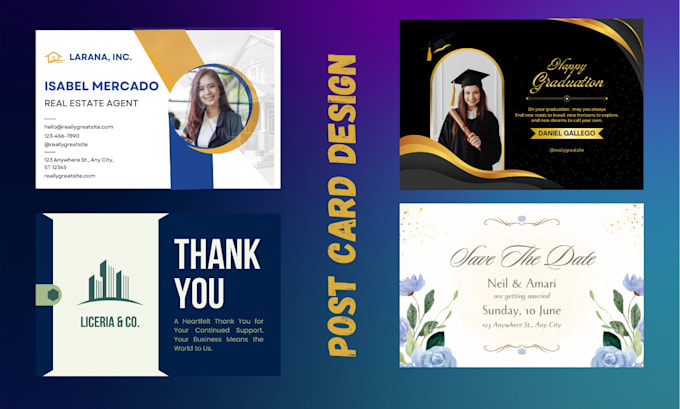 design rack card , post card , pop up banner , standee
