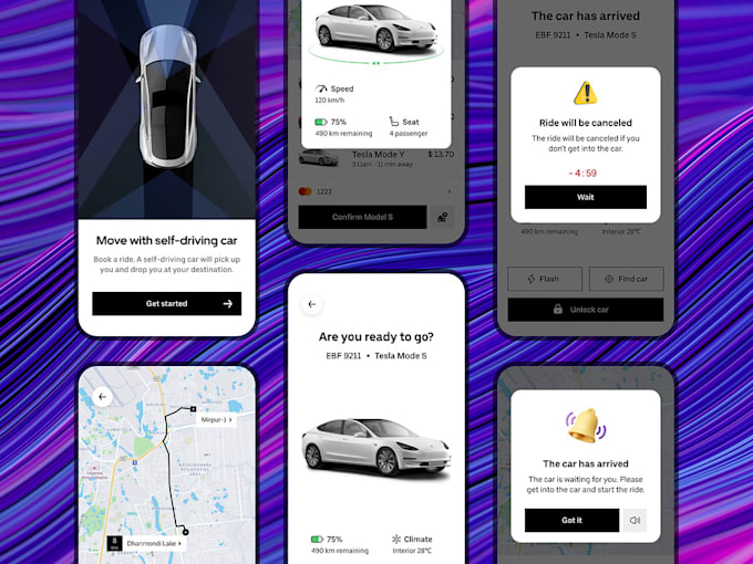 develop ride sharing app, taxi booking app, taxi app, uber app, carpooling app