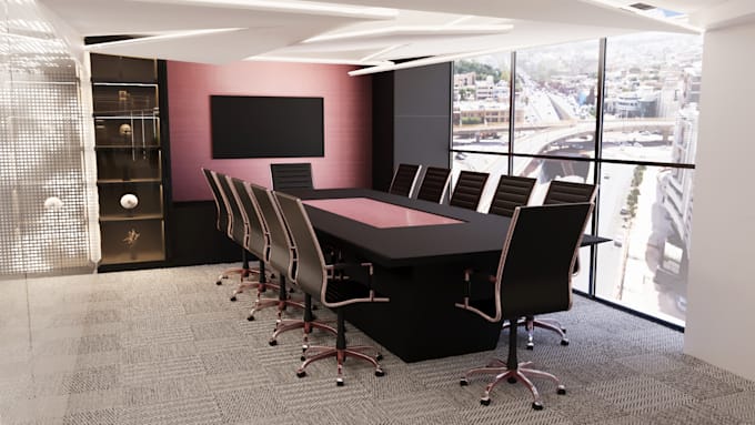 design and render your office or work space