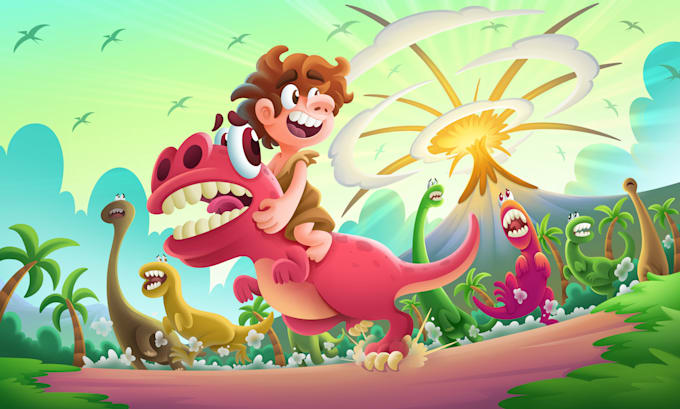 illustrate a children story book illustration for you