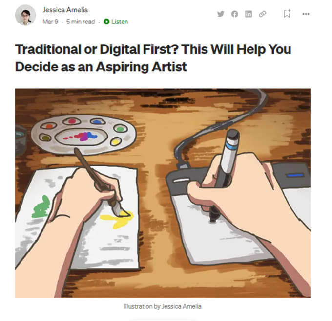 draw a unique illustration for article, journal, editorial