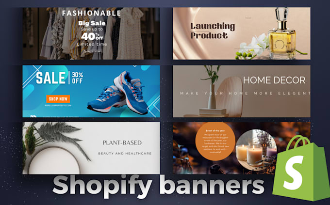 design a professional shopify banner web banner