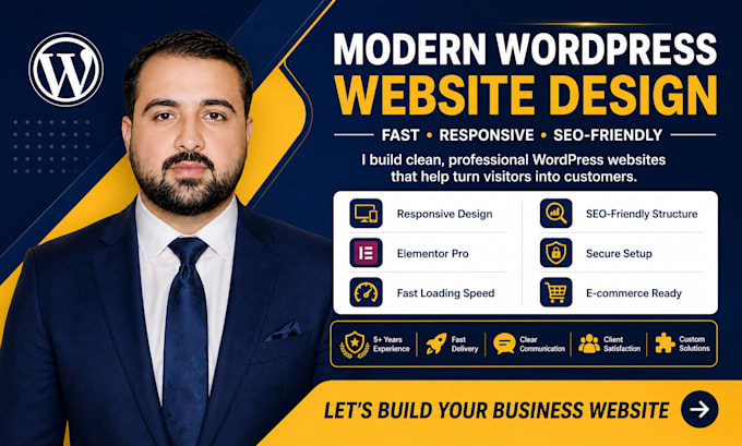 design or redesign wordpress website with elementor and speed optimize
