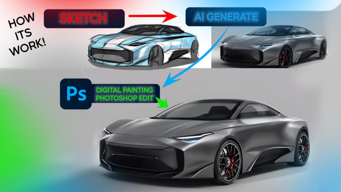 Ai generate car design by Carzalas | Fiverr