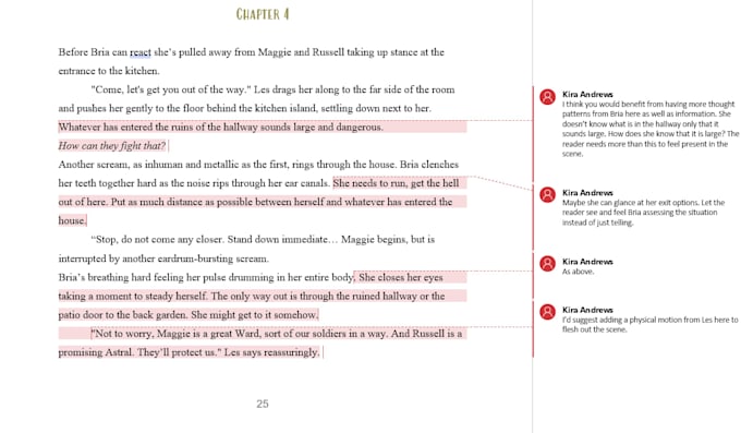 critique and developmentally edit your romantasy novel
