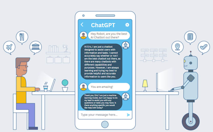 develop ai chatbot with llm nlp longchain local chatgpt openai