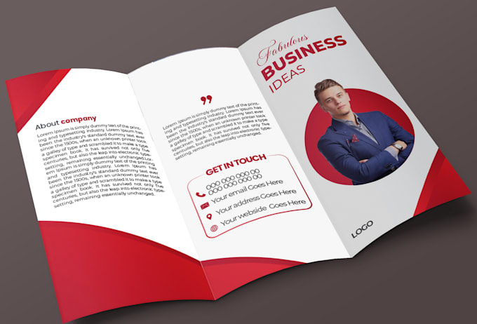 design professional business brochure