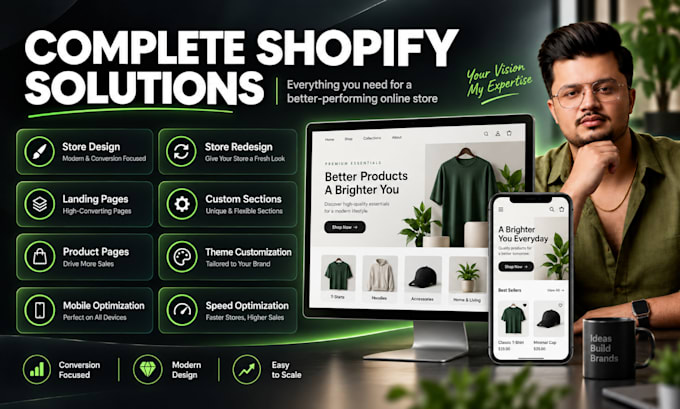design a high converting shopify store