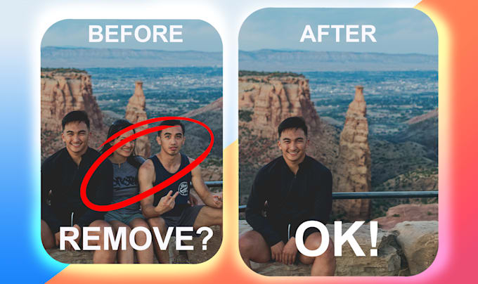 add, remove or replace objects or people from your photo