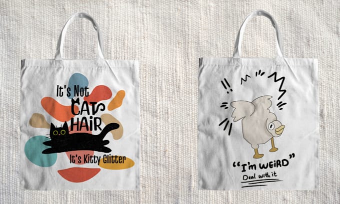 design custom tote bag design for personal or business use