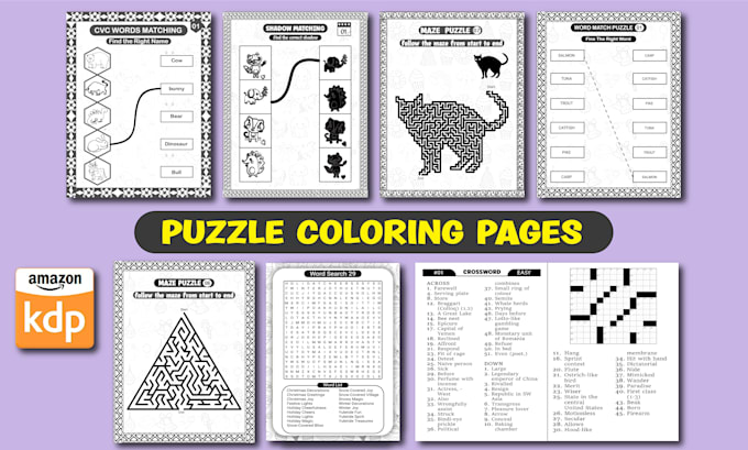 Make unique puzzles book sudoku word search crossword mazes word match