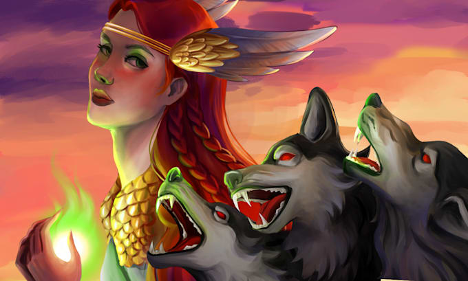 create fantasy, dnd, horror digital art with your character
