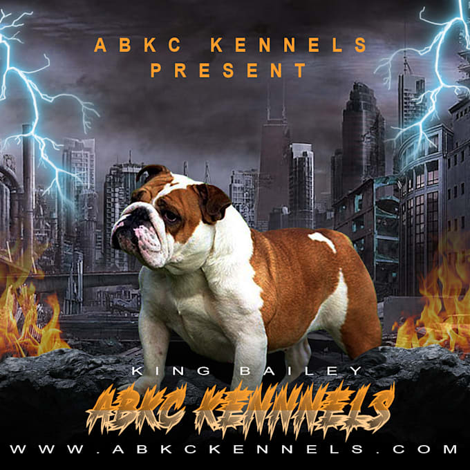 Do unique dog breeding banner for your dog kennel or bullies by Ludfi