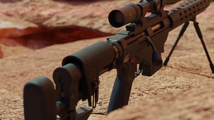 create 3d game ready props, assets, weapons, vehicle and other items