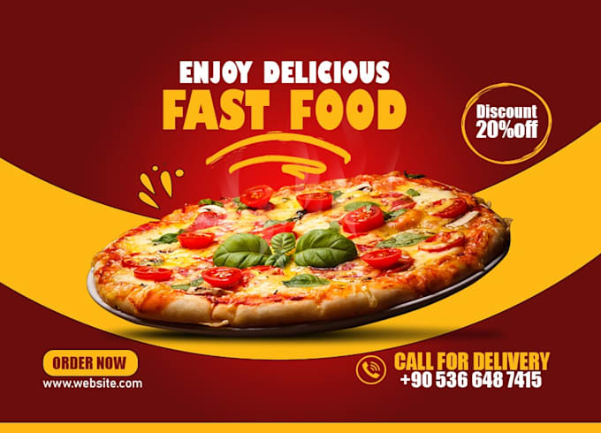 design creative food poster, party poster and much more